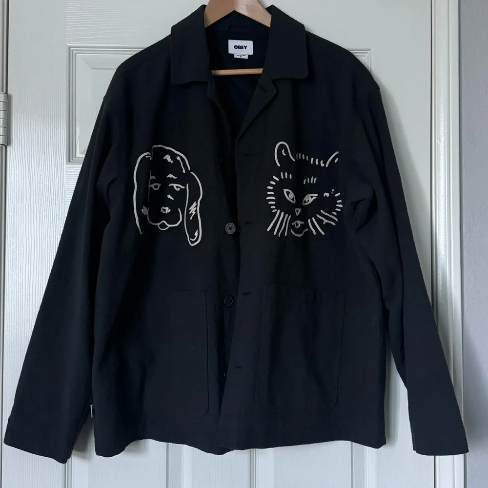 Obey unisex vesta jacket with animal accents - Picture 4 of 8